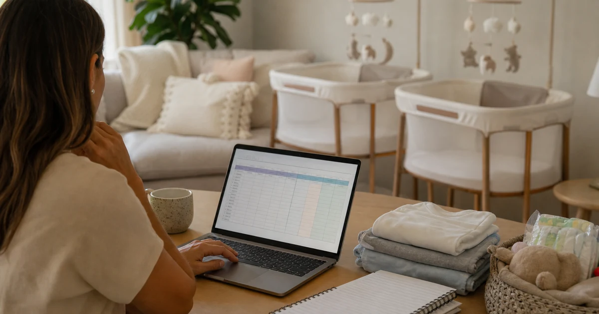 Como organizar despesas recorrentes de gêmeos em uma planilha simples