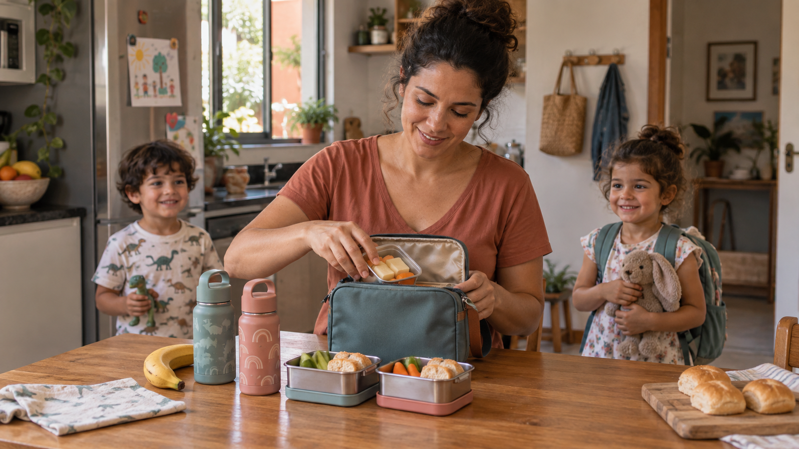 Como organizar lanches fora de casa para gêmeos sem carregar a cozinha